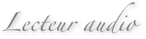 Lecteur audio